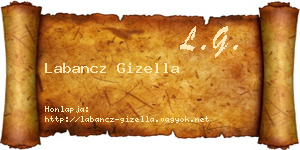 Labancz Gizella névjegykártya