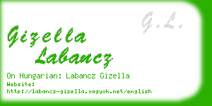 gizella labancz business card